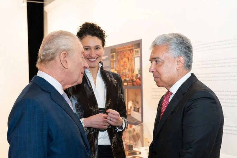 Baihas Baghdadi de BAGHDADI CAPITAL asiste en Londres al 20º aniversario de Turquoise Mountain junto a King Charles III y Queen Camilla